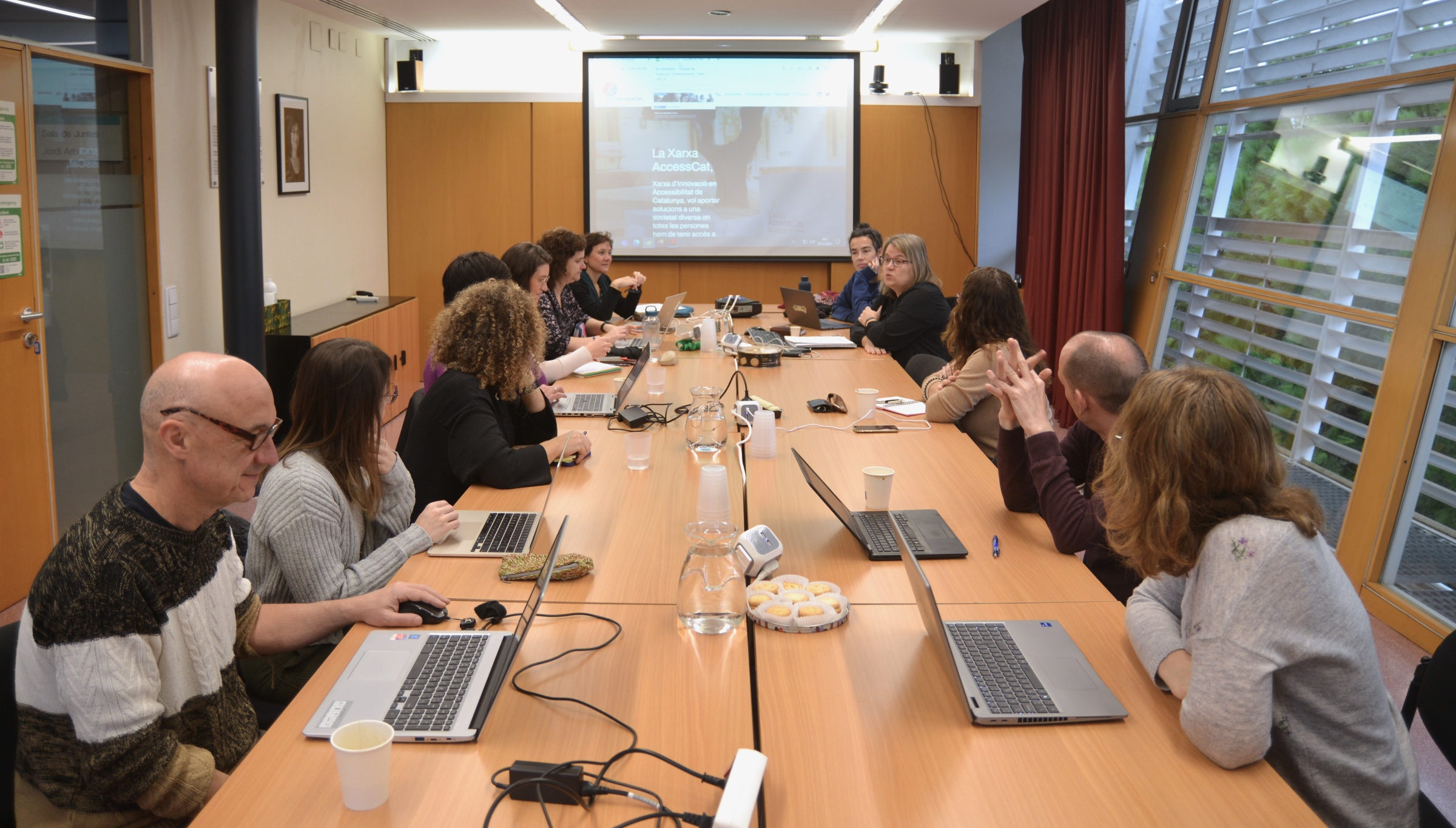 Members of the Network’s Board in a meeting