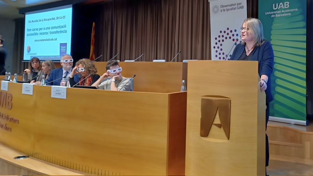 Presentation by Anna Matamala to the Rectorate