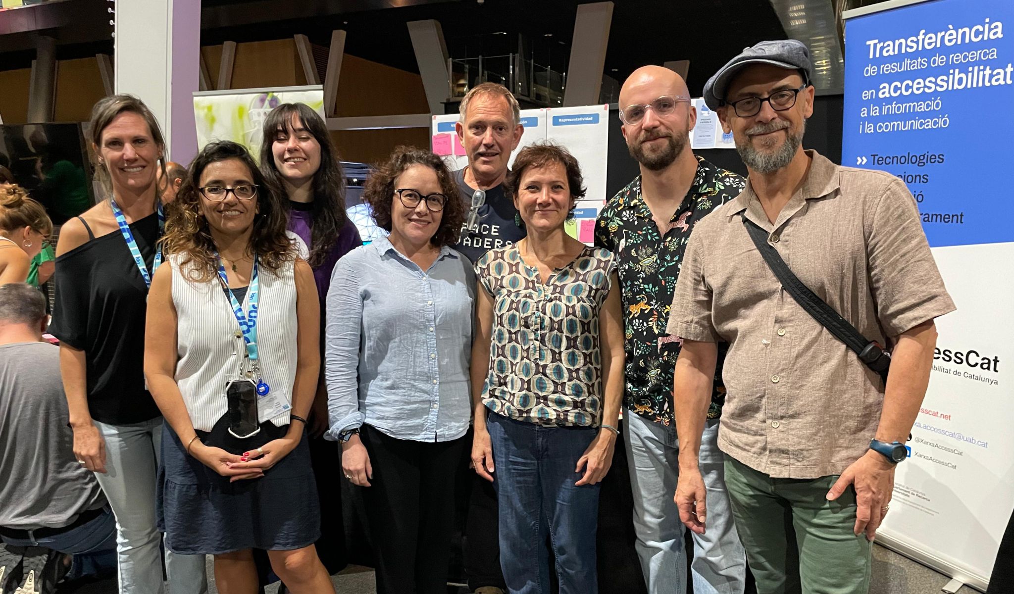 Seven researchers from the Network at CosmoCaixa participating in the 2023 edition.