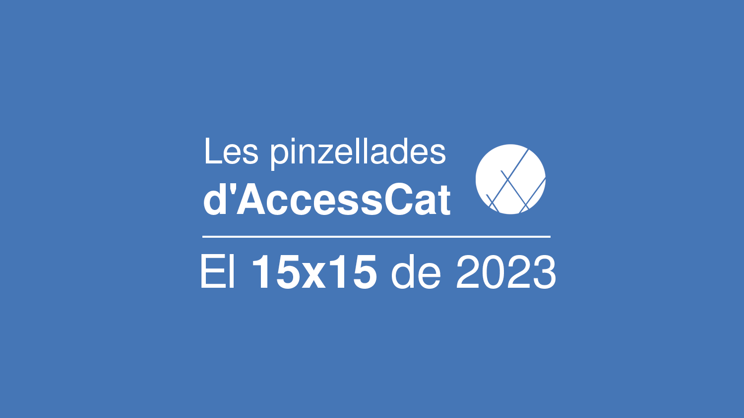Cover photo of the AccessCat Training Capsules: The 15x15 of 2023 series