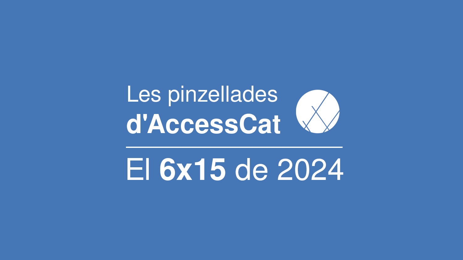 Cover photo of the AccessCat Training Capsules: The 6x15 of 2024